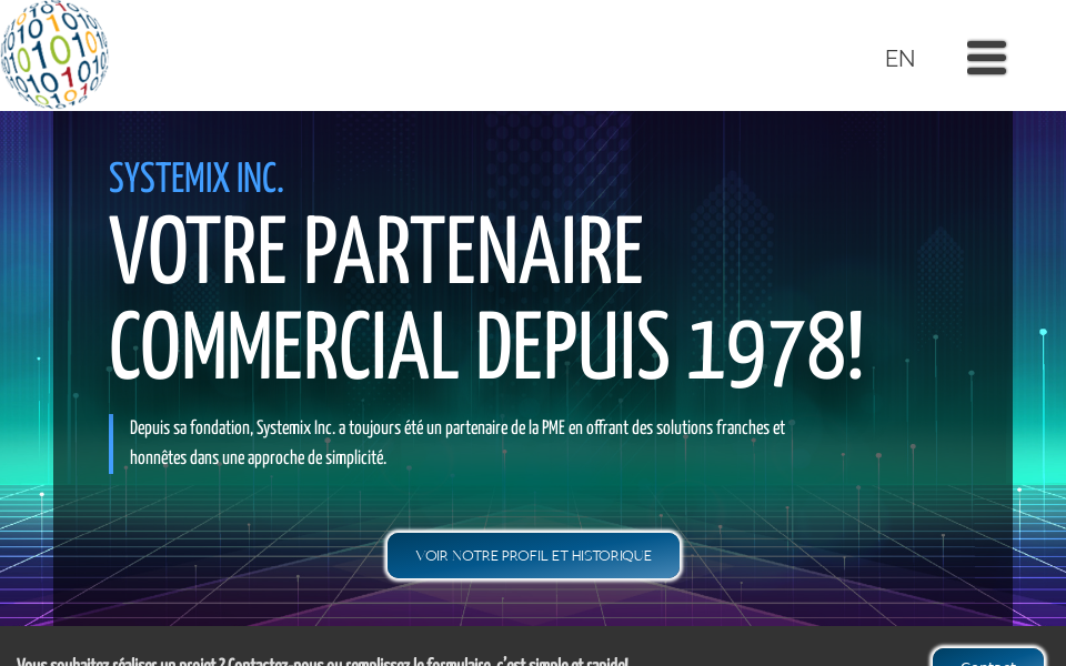 systemix.ca/ screen capture