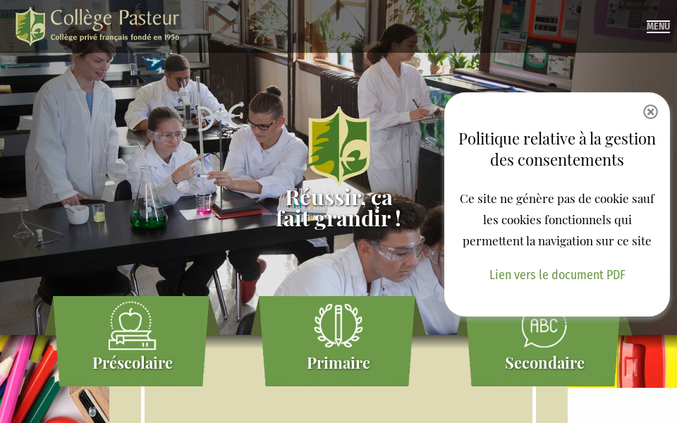 collegepasteur.ca/ screen capture