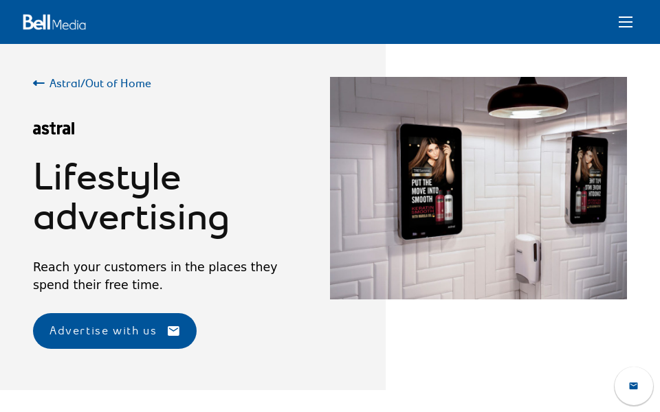 www.bellmedia.ca/advertising-sales/out-of-home/product/lifestyle/ screen capture
