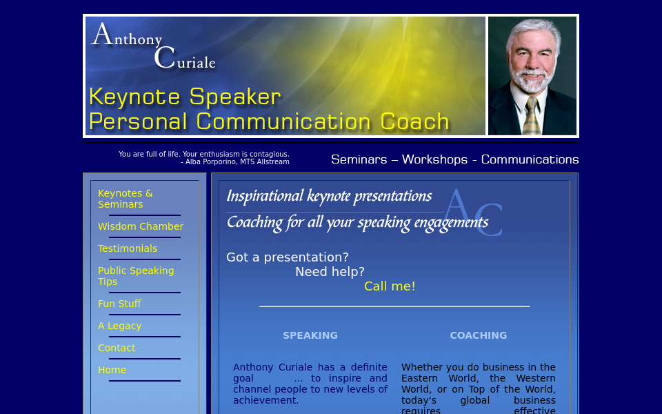 www.anthonycuriale.com/ screen capture