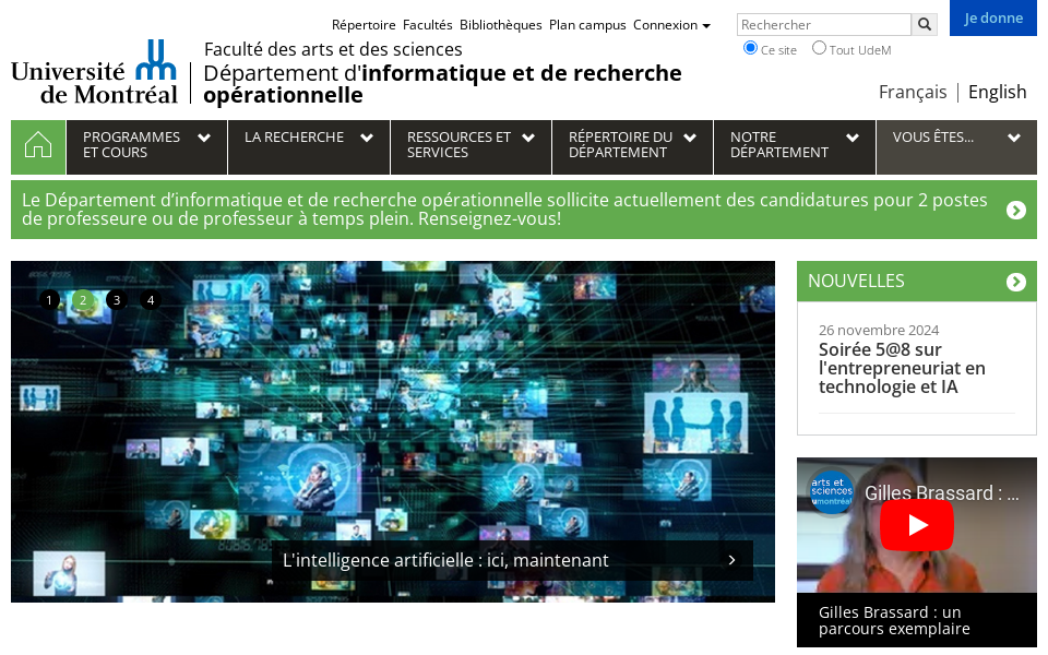 diro.umontreal.ca/ screen capture