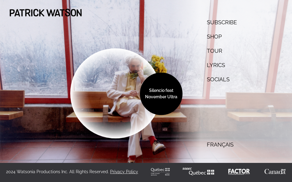 patrickwatson.net/ screen capture