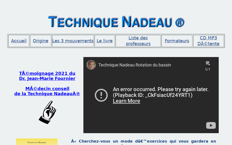 www.techniquenadeau.com/ screen capture