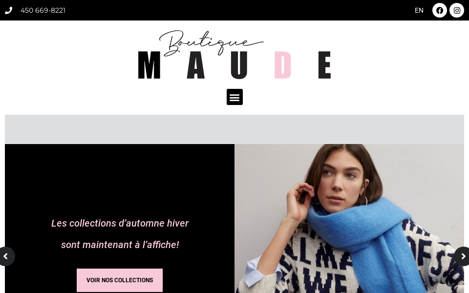 www.boutiquemaude.com/ screen capture