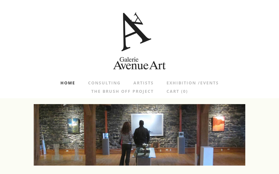 www.avenueart.ca/ screen capture