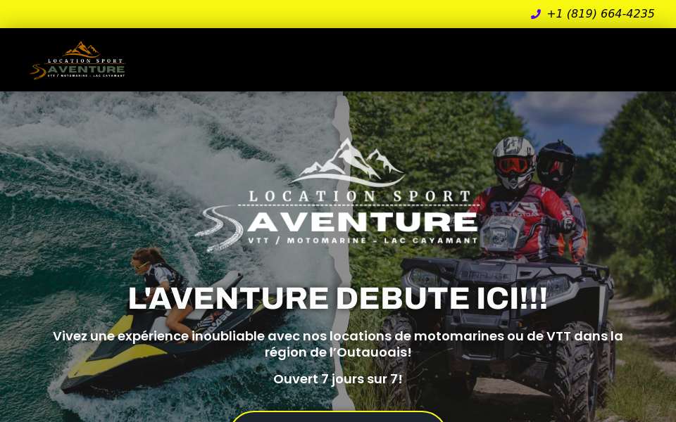 locationsportaventure.com/ screen capture