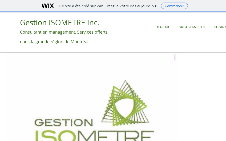 claudeleroux.wixsite.com/gestion-isometre screen capture