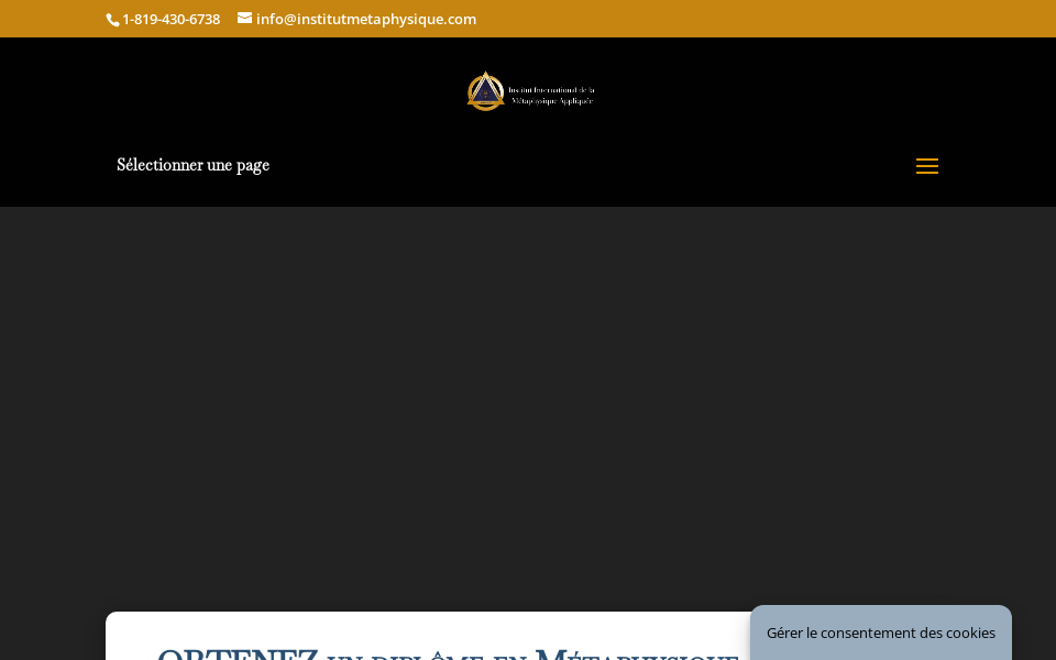 institutmetaphysique.com/ screen capture