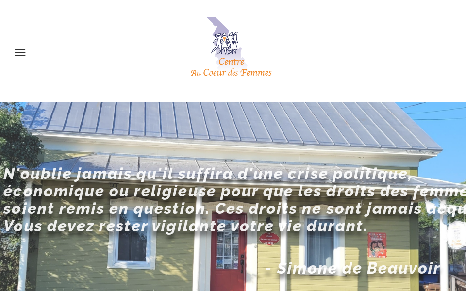 coeurdesfemmes.org/ screen capture