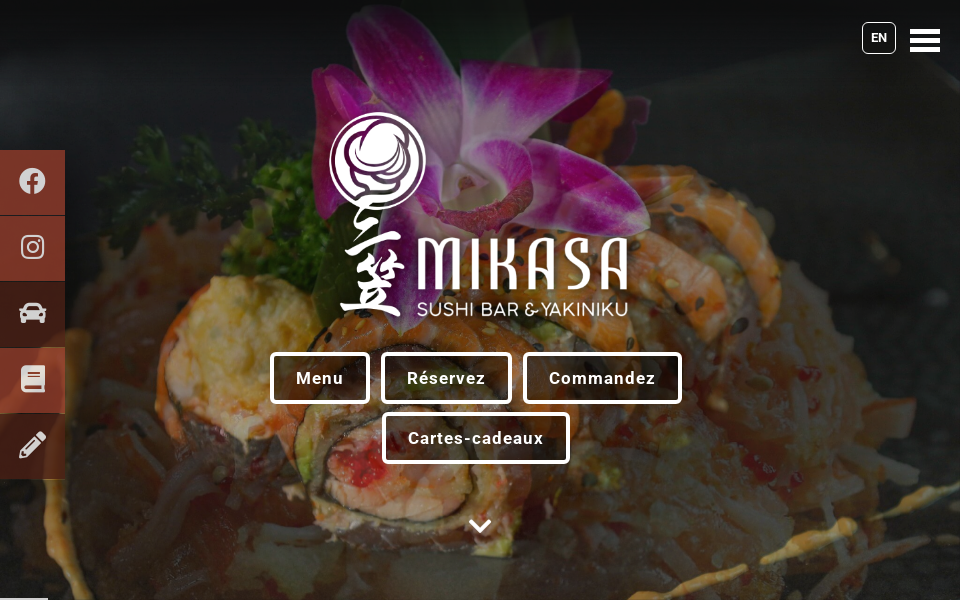 www.mikasasushibar.ca/ screen capture