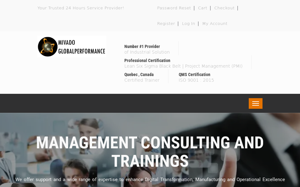 mivado.com/ screen capture