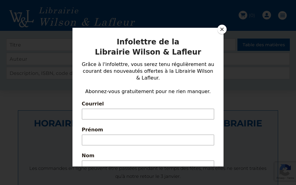 www.librairiewilsonlafleur.com/ screen capture