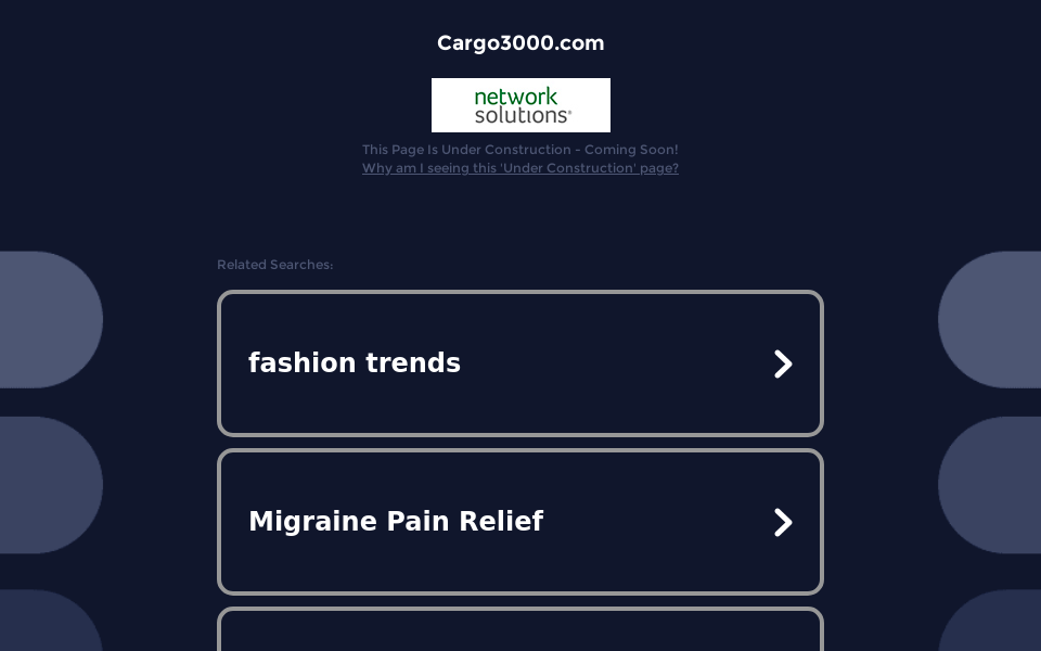www.cargo3000.com/ screen capture