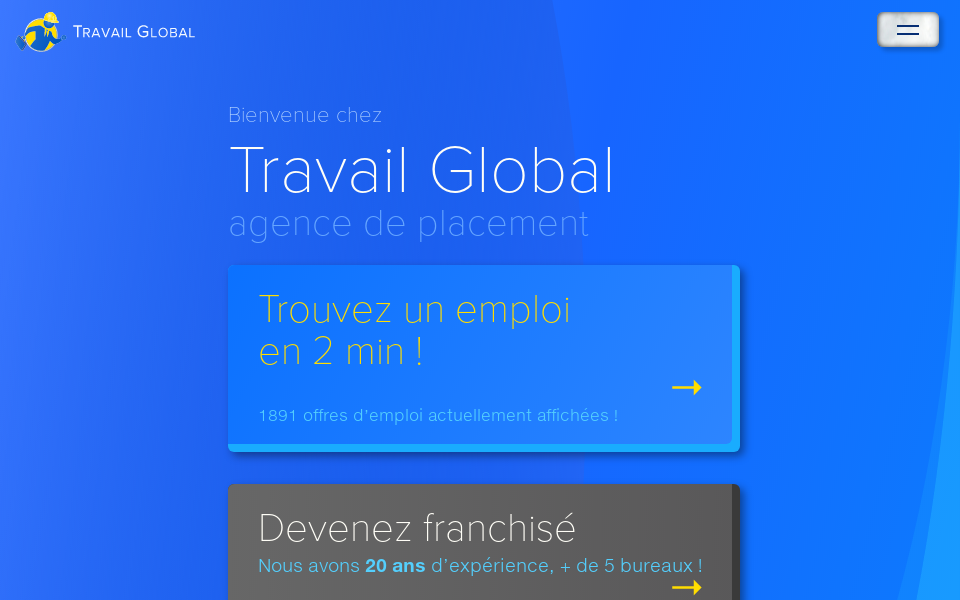 www.travailglobal.com/ screen capture