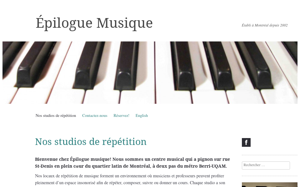 epiloguemusique.com/ screen capture