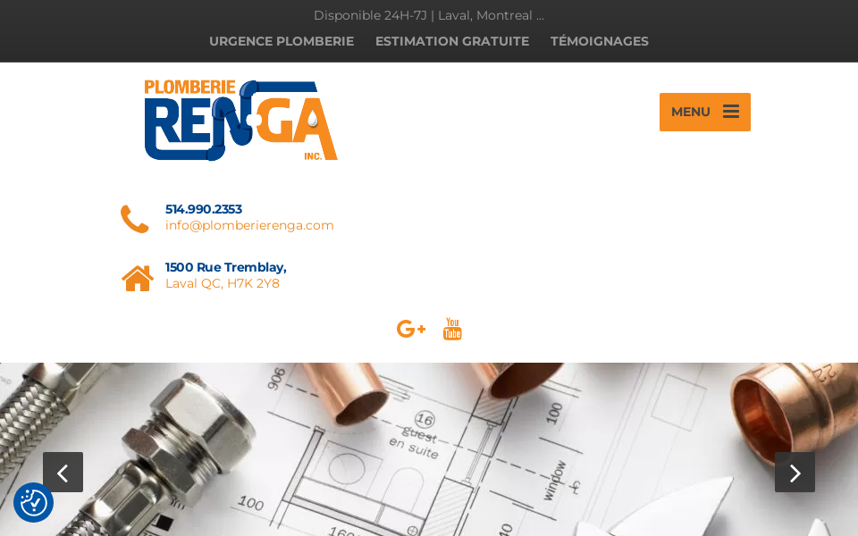www.plomberierenga.com/ screen capture