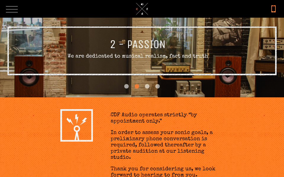 cdfaudio.com/ screen capture