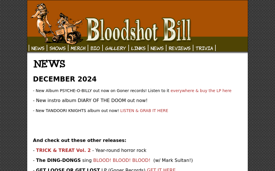 www.bloodshotbill.com/ screen capture