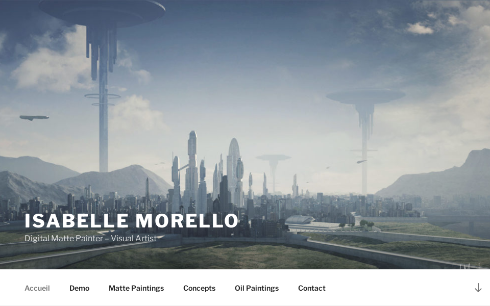 isabellemorello.com/ screen capture