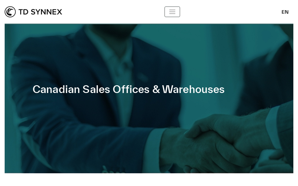 www.tdsynnex.com/na/ca/sales-warehouses/ screen capture