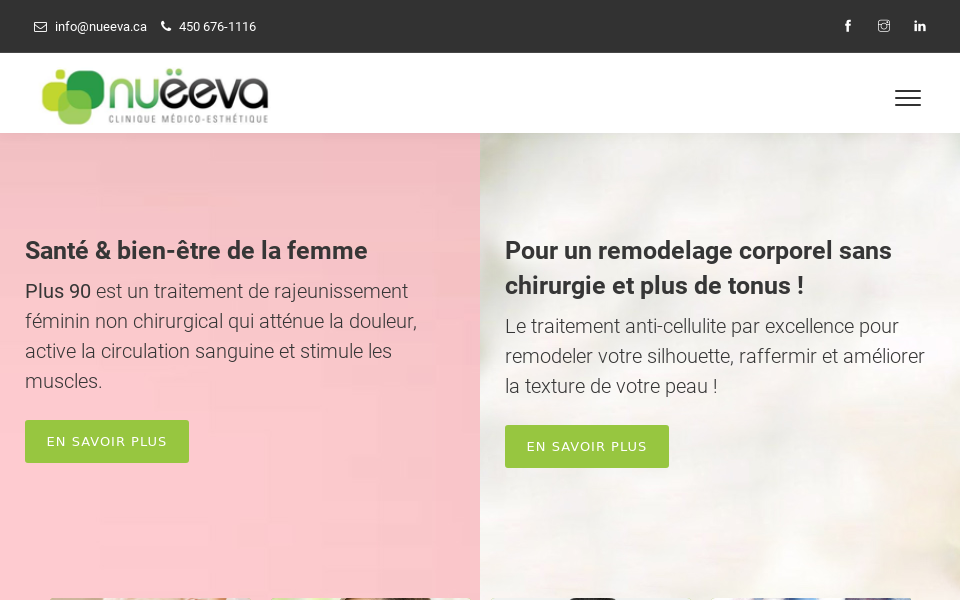 nueeva.ca/ screen capture