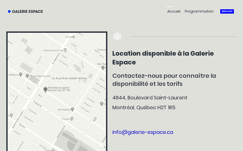 galerie-espace.ca/ screen capture