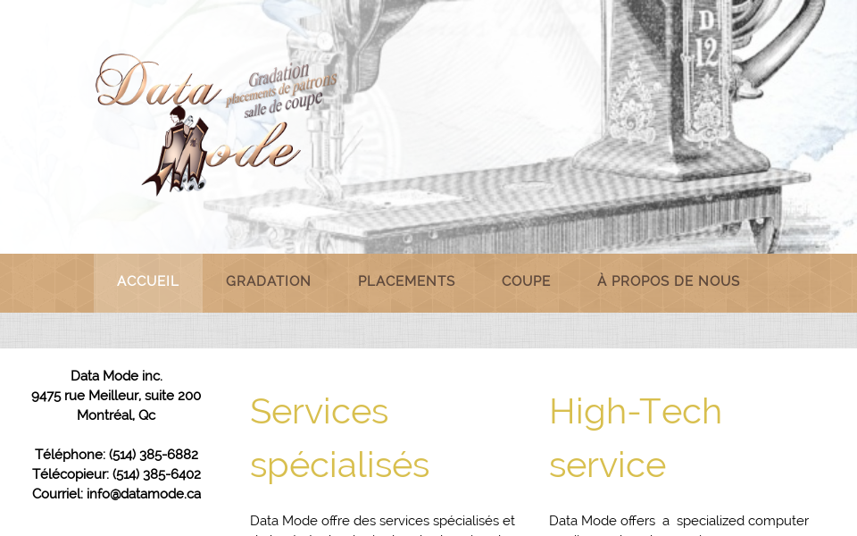 datamode.ca screen capture