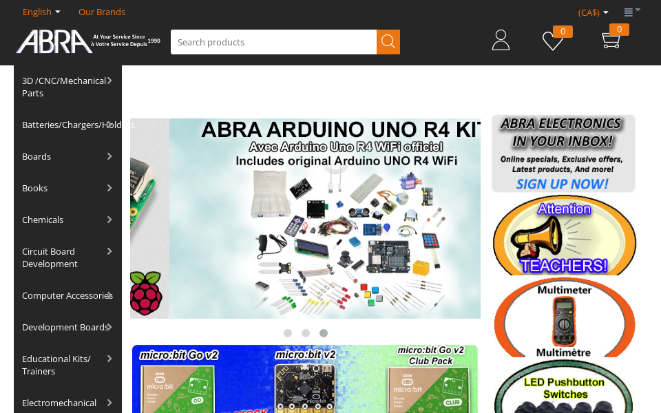 abra-electronics.com/ screen capture