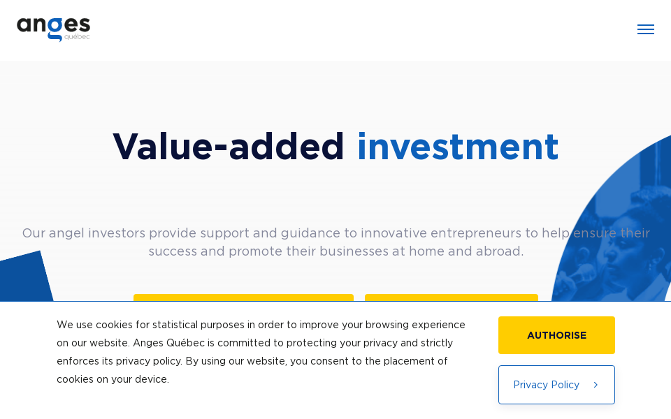 angesquebec.com/ screen capture