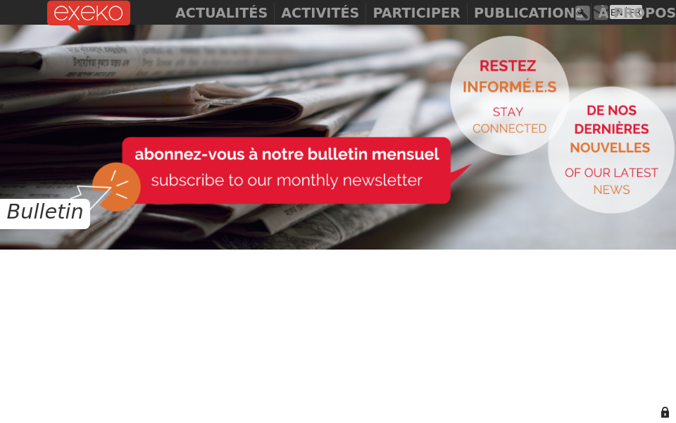 exeko.org/ screen capture