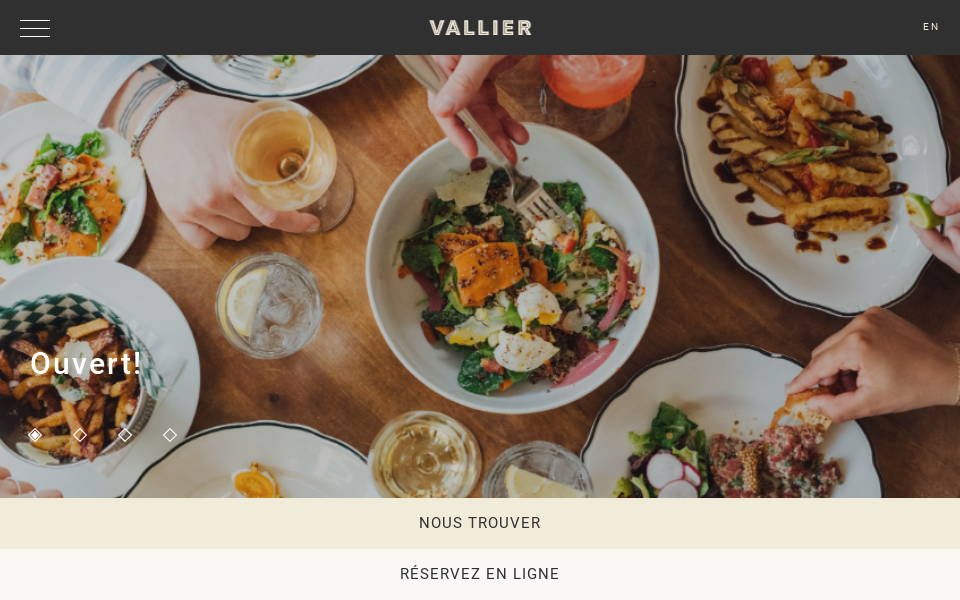 vallierbistro.com/ screen capture