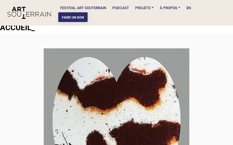 artsouterrain.com/ screen capture