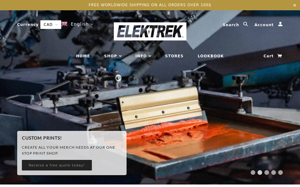 elektrekclothing.com/ screen capture