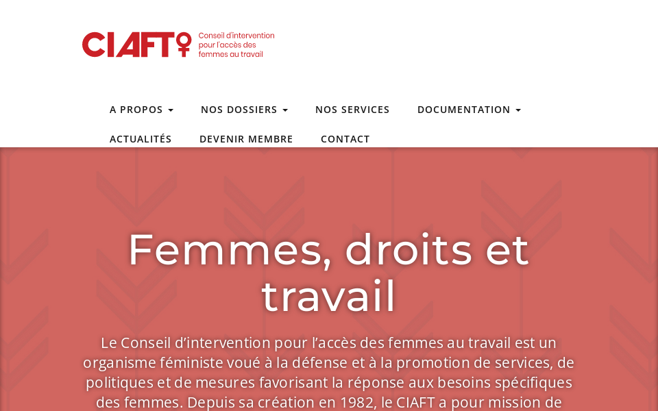 ciaft.qc.ca/ screen capture