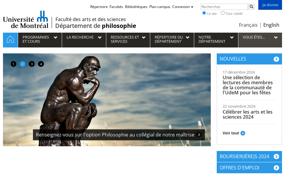 philo.umontreal.ca/ screen capture