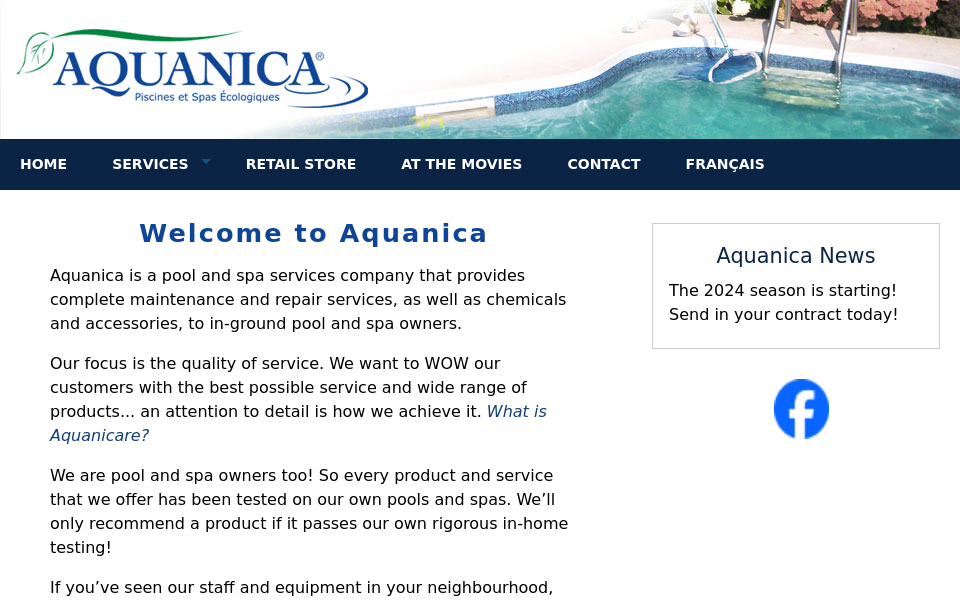 www.aquanica.com/ screen capture