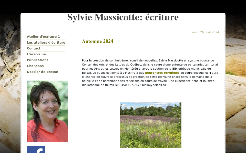 sylviemassicotte.qc.ca/ screen capture