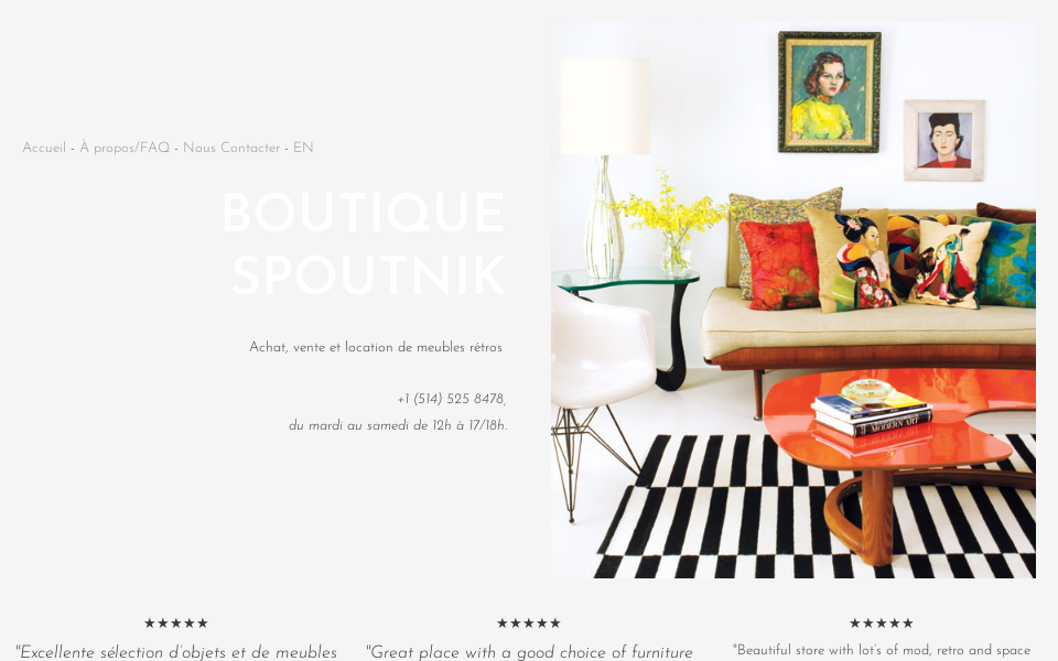 boutiquespoutnik.ca/ screen capture