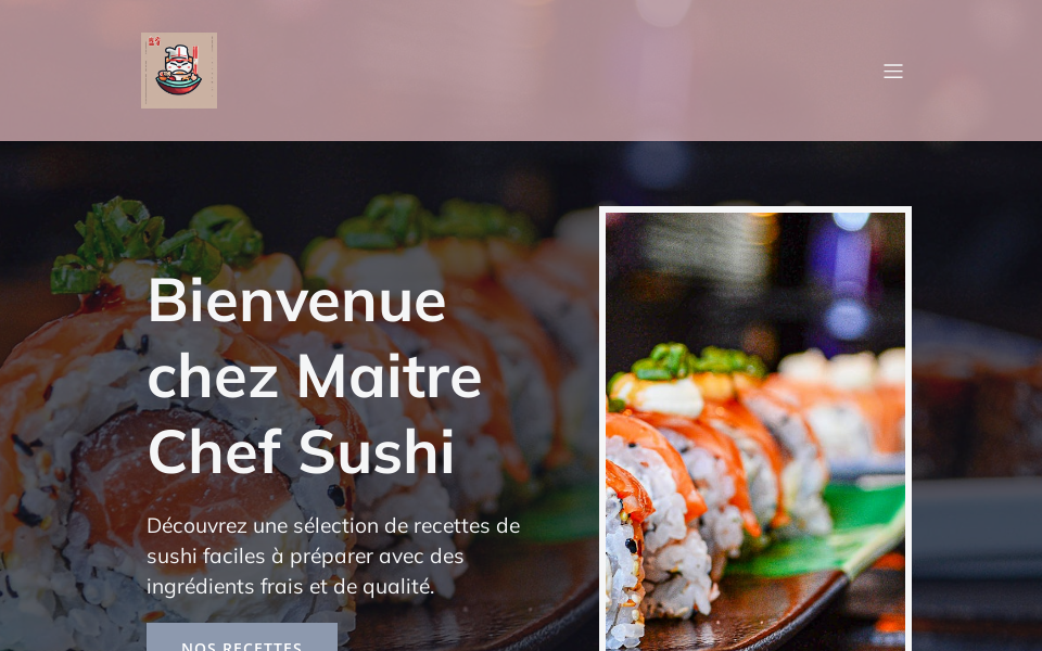 www.maitrechefsushi.com/ screen capture