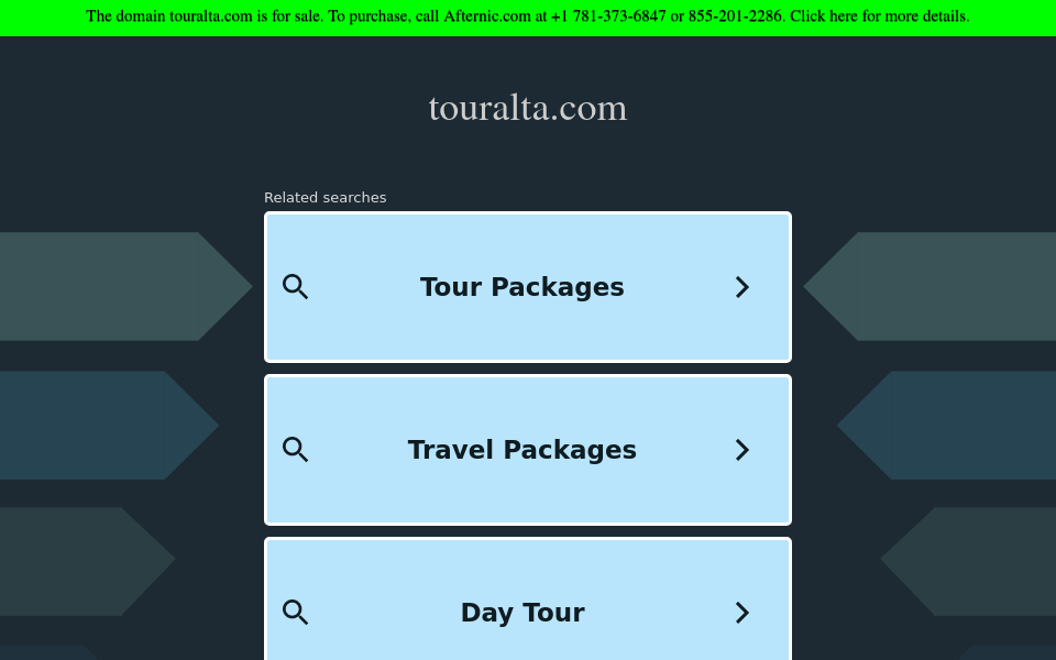 touralta.com/ screen capture