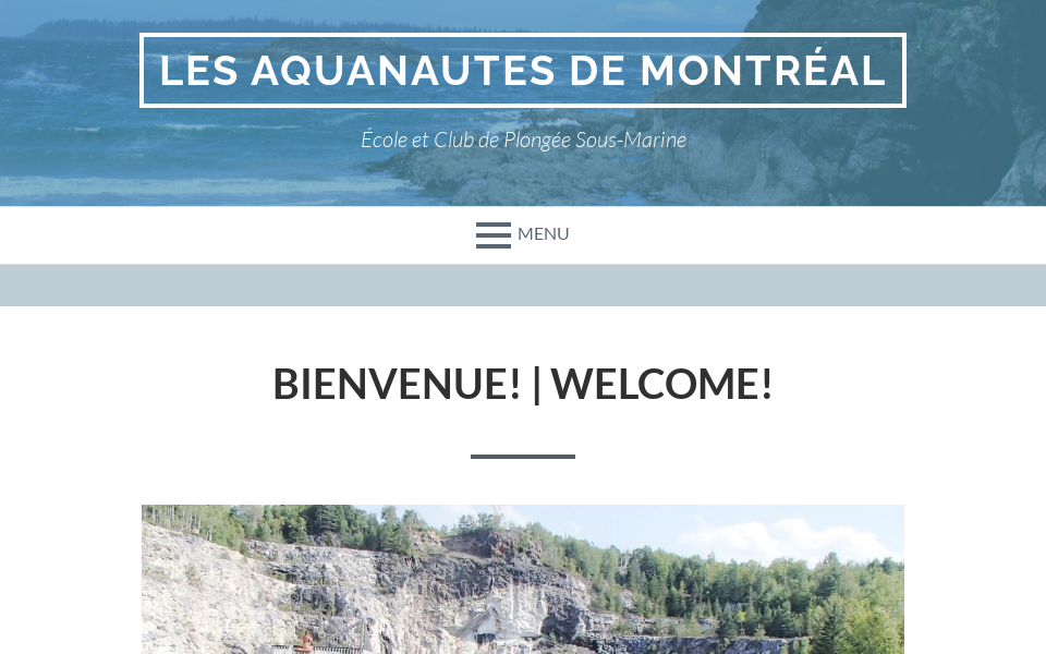 lesaquanautes.com/ screen capture