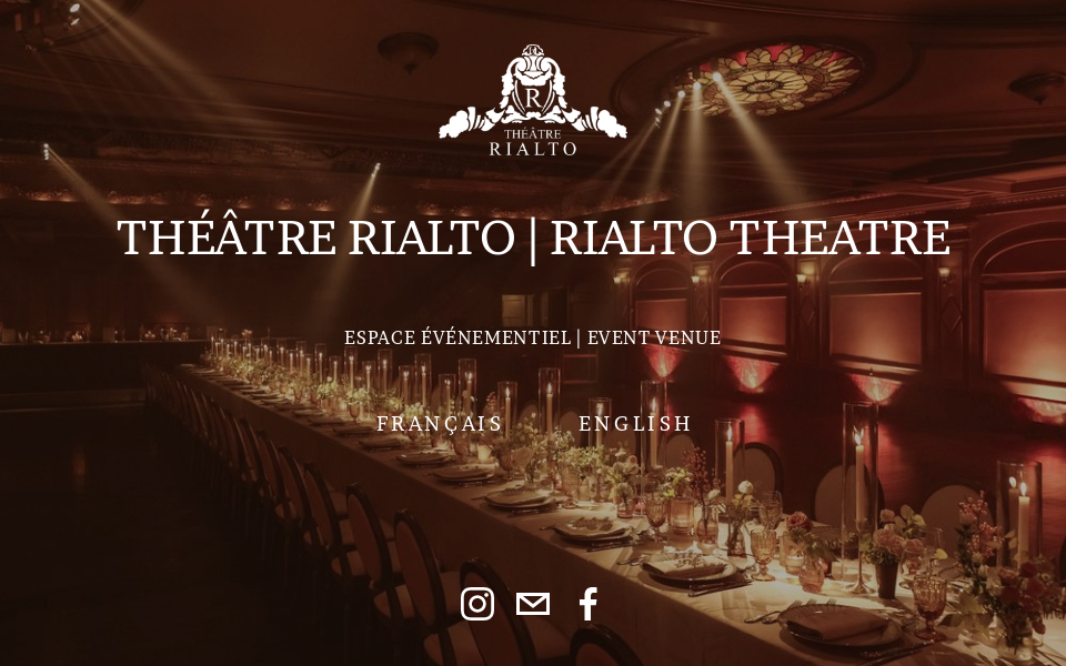 www.theatrerialto.ca/ screen capture