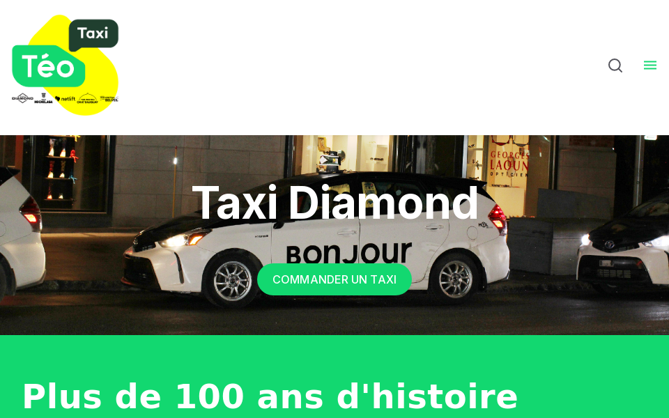 teo.taxi/filiales/taxi-diamond screen capture