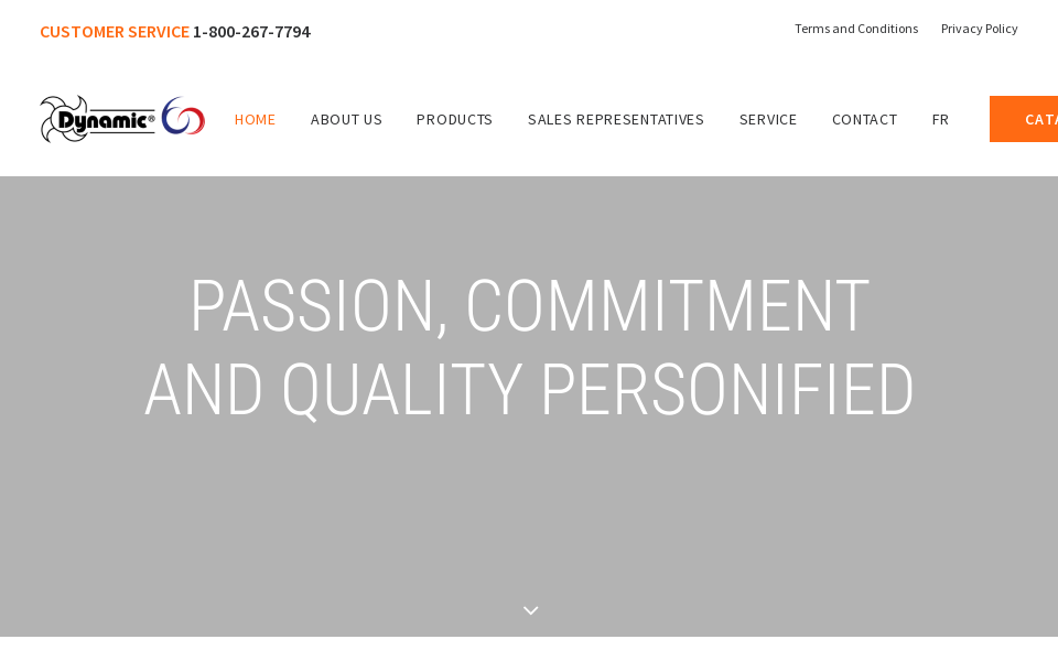 dynamicmixers.ca/ screen capture