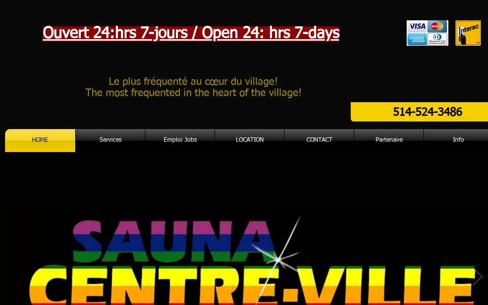 www.saunacentreville.com/ screen capture