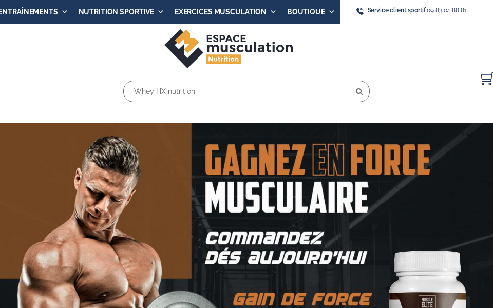 www.espace-musculation.com/ screen capture