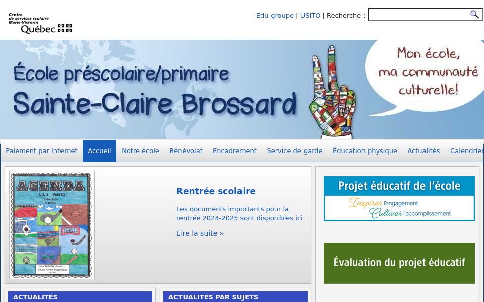 sainte-claire-brossard.ecoles.csmv.qc.ca screen capture