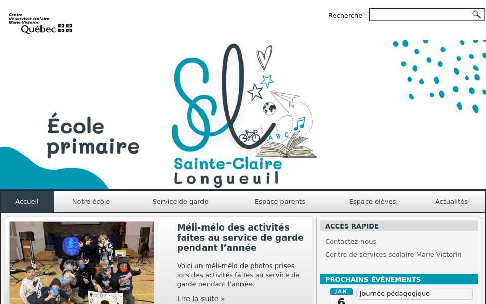 sainte-claire-longueuil.ecoles.csmv.qc.ca screen capture
