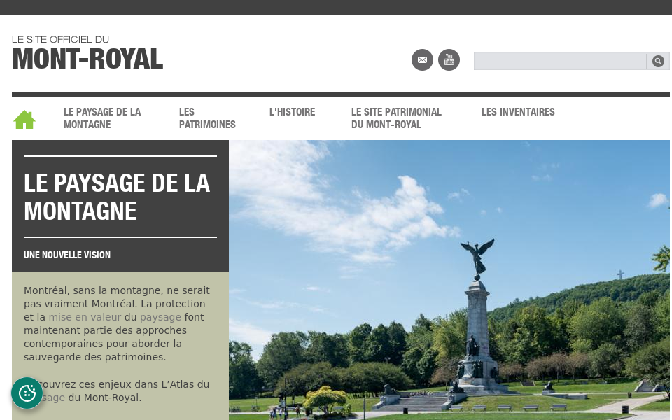 ville.montreal.qc.ca/siteofficieldumontroyal screen capture