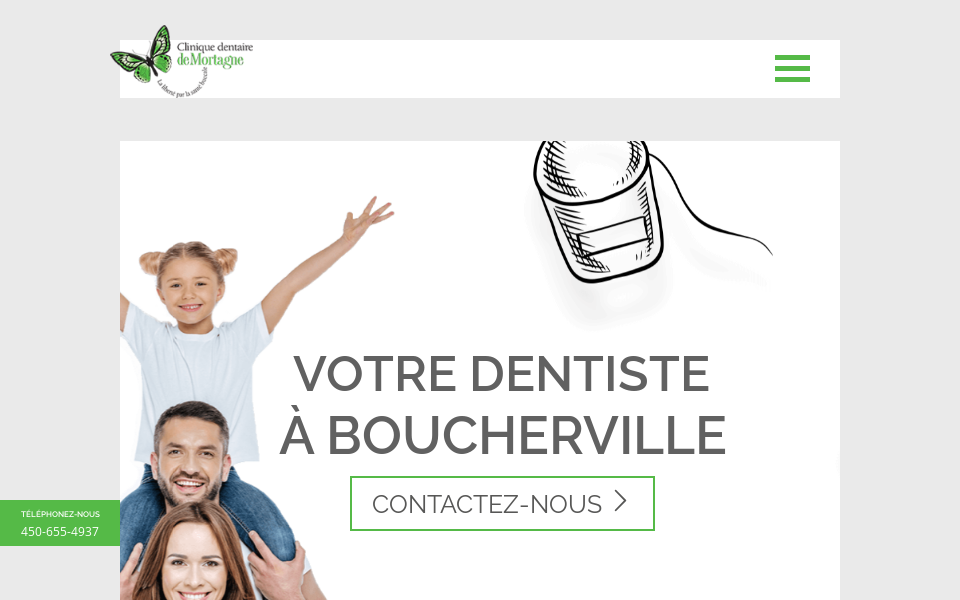 www.cliniquedentairedemortagne.com/ screen capture